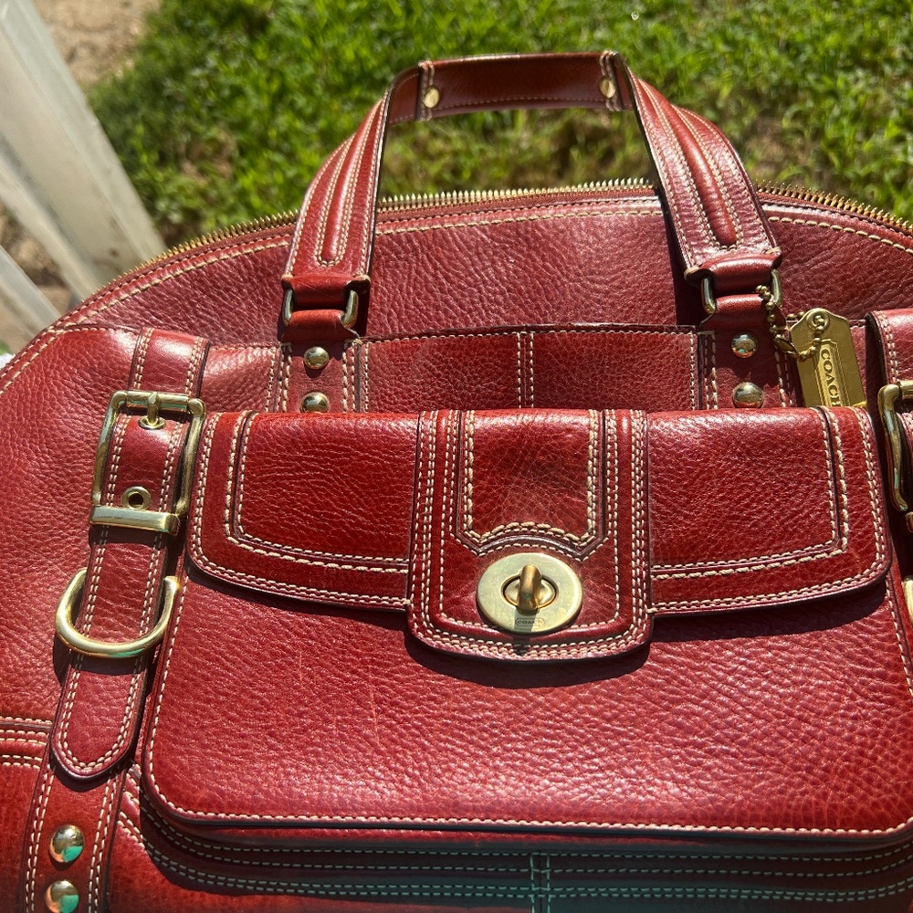 Coach leather mirandavintage satchel
